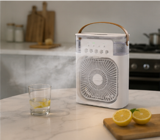 Ventilador Climatizador con pulverizador portátil