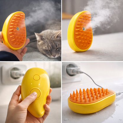 Cepillo Vaporizador 3 en 1 para Perros y Gatos™